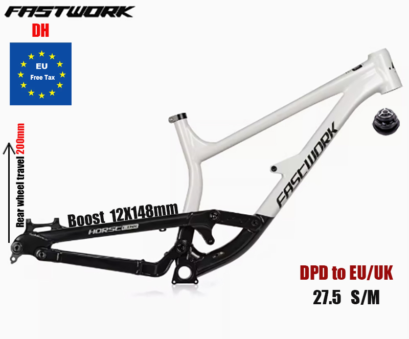 Mountain Biking Uk - Rangka Sepeda Full Suspension DH Aluminium
