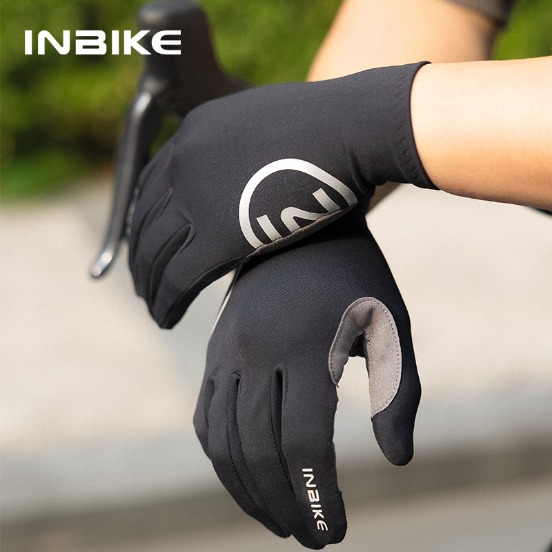 Mountain Biking Gloves Mens - INBIKE sarung tangan bersepeda pria, jari