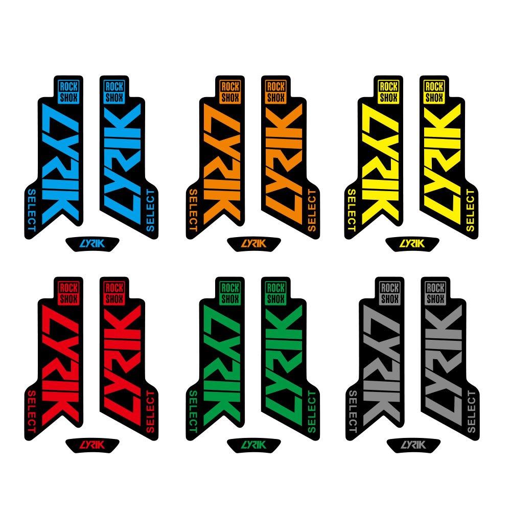 Mountain Biking Blue Mountains - 1SET Stiker Gaya Garpu Sepeda Gunung