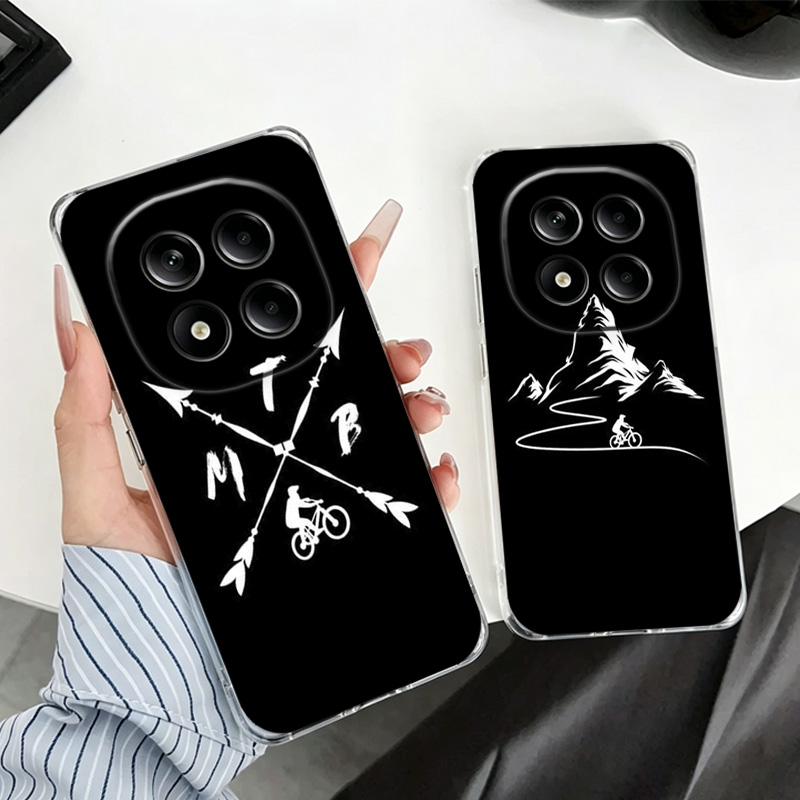Mountain Biking Cartoon - Casing Ponsel Sepeda Gunung MTB untuk