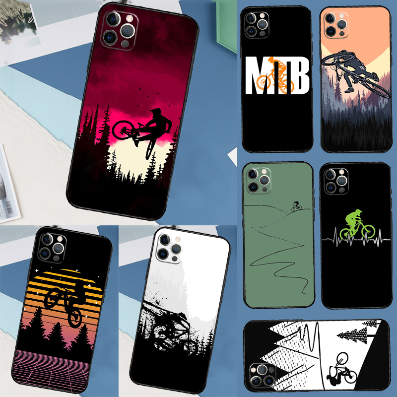 Mountain Biking Cartoon - Casing Sepeda Gunung MTB untuk Samsung