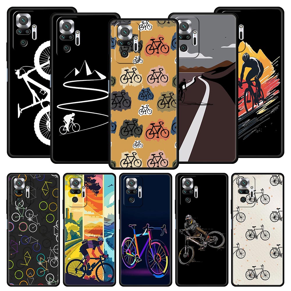 Mountain Biking Cartoon - Casing Ponsel Seni Bersepeda Sepeda Gunung