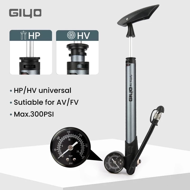 Shock Pump Suspension - Pompa Sepeda Giyo GS-41P 300psi untuk