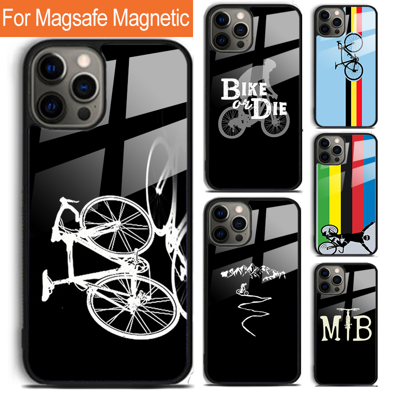 Mountain Biking Cartoon - Casing Ponsel Bersepeda Gunung untuk iPhone