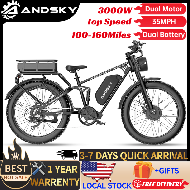 Shock Pump Suspension - ANDSKY Apex50 AWD Sepeda Listrik 3000W