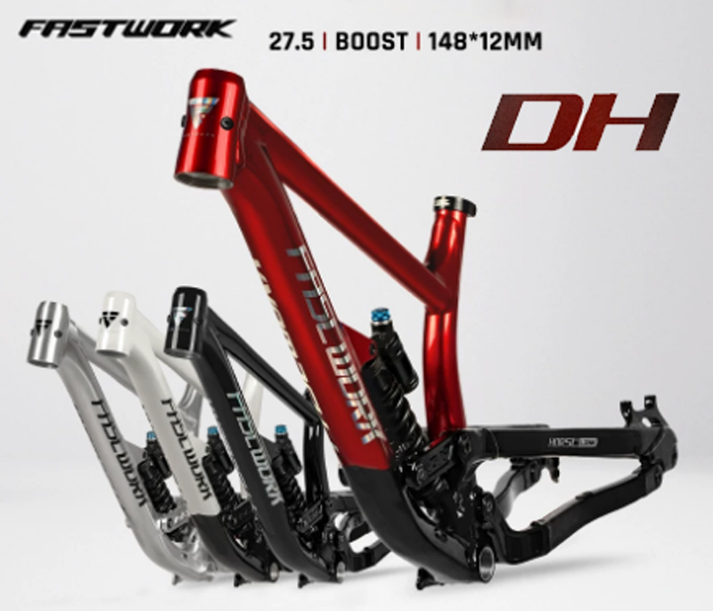 Mountain Biking Uk - Rangka Sepeda Full Suspension DH Aluminium