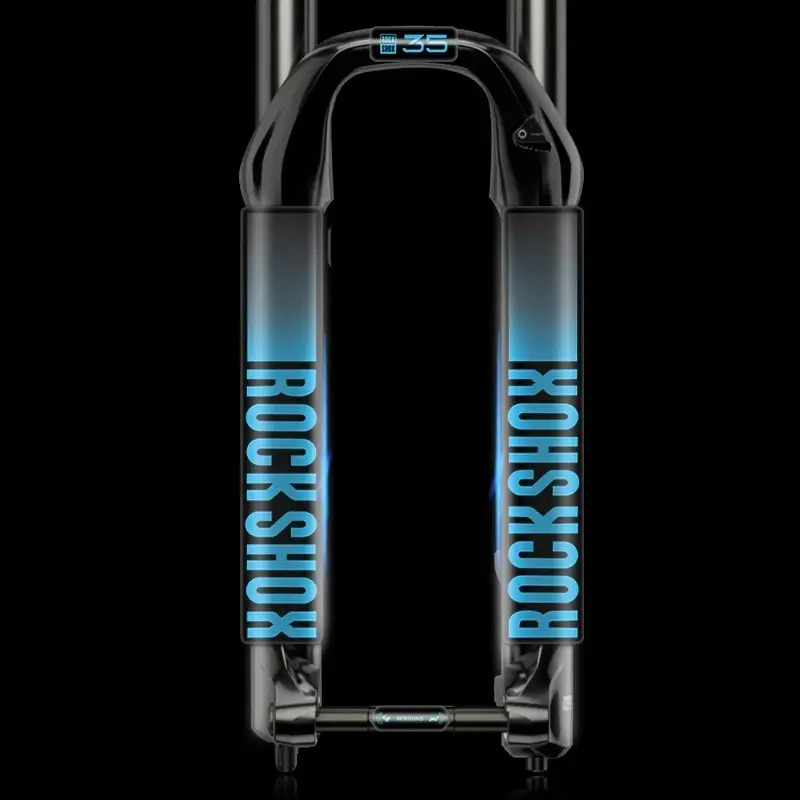 1Set Stiker Garpu Depan Sepeda - Mountain Biking Blue Mountains ulasan dan harga