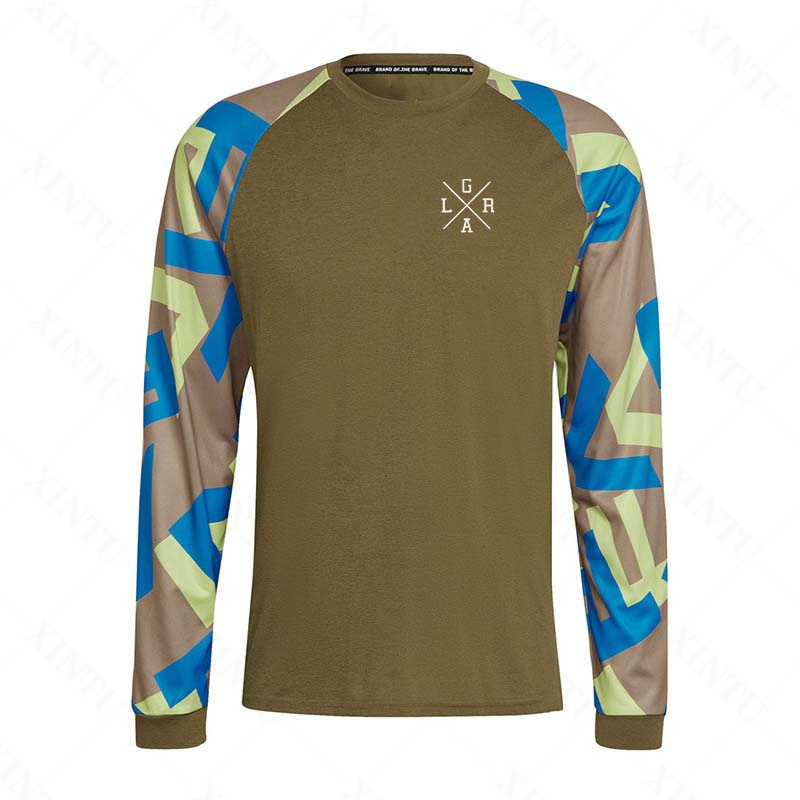 Jersey Sepeda Motor Pria Lrga  - Mountain Biking Jerseys Men ulasan dan harga