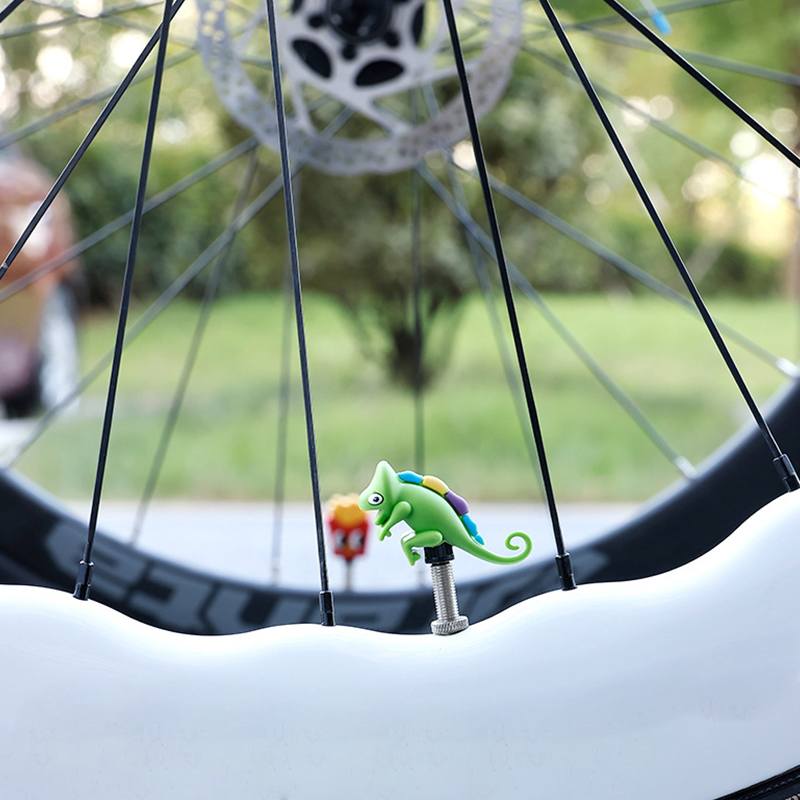 Tutup Katup Ban Sepeda Silikon - Mountain Biking Cartoon ulasan dan harga