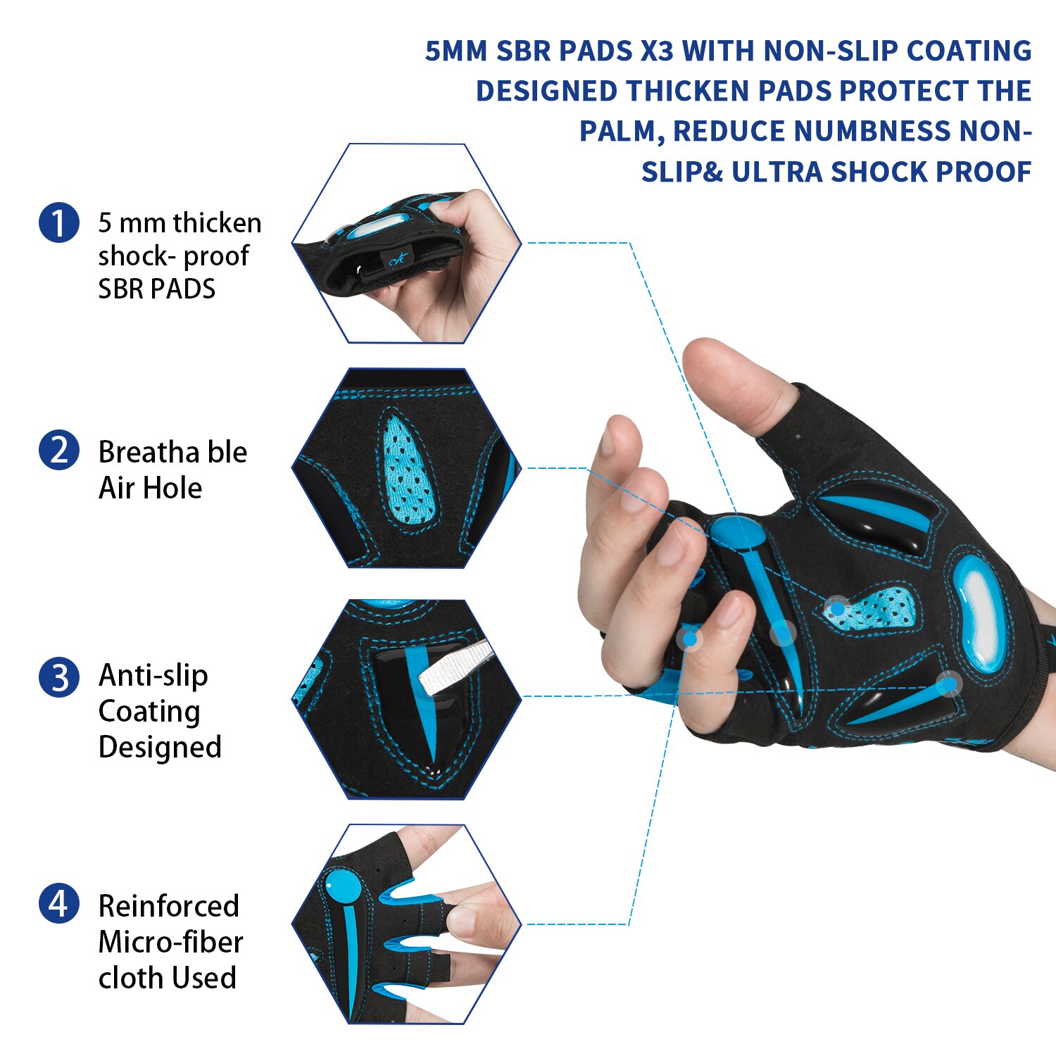 MOREOK sarung tangan bersepeda - Mountain Biking Gloves Mens ulasan dan harga
