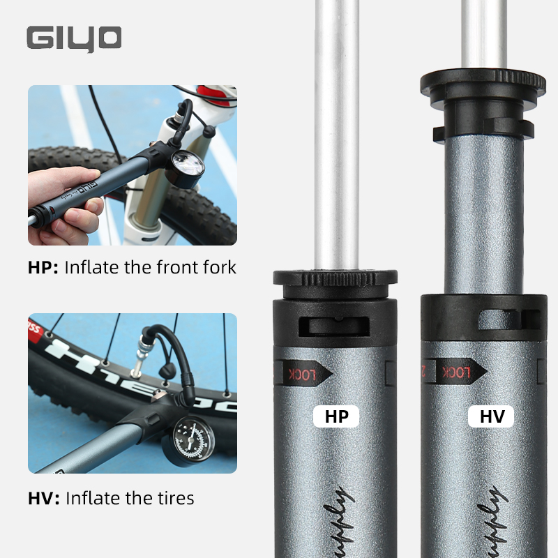 Pompa Sepeda Giyo GS-41P 300ps - Shock Pump Suspension ulasan dan harga