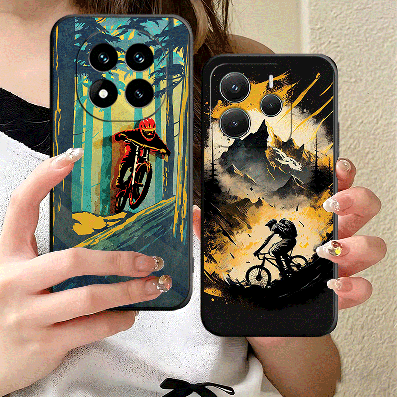 Casing Ponsel Silikon Lembut u - Mountain Biking Cartoon ulasan dan harga