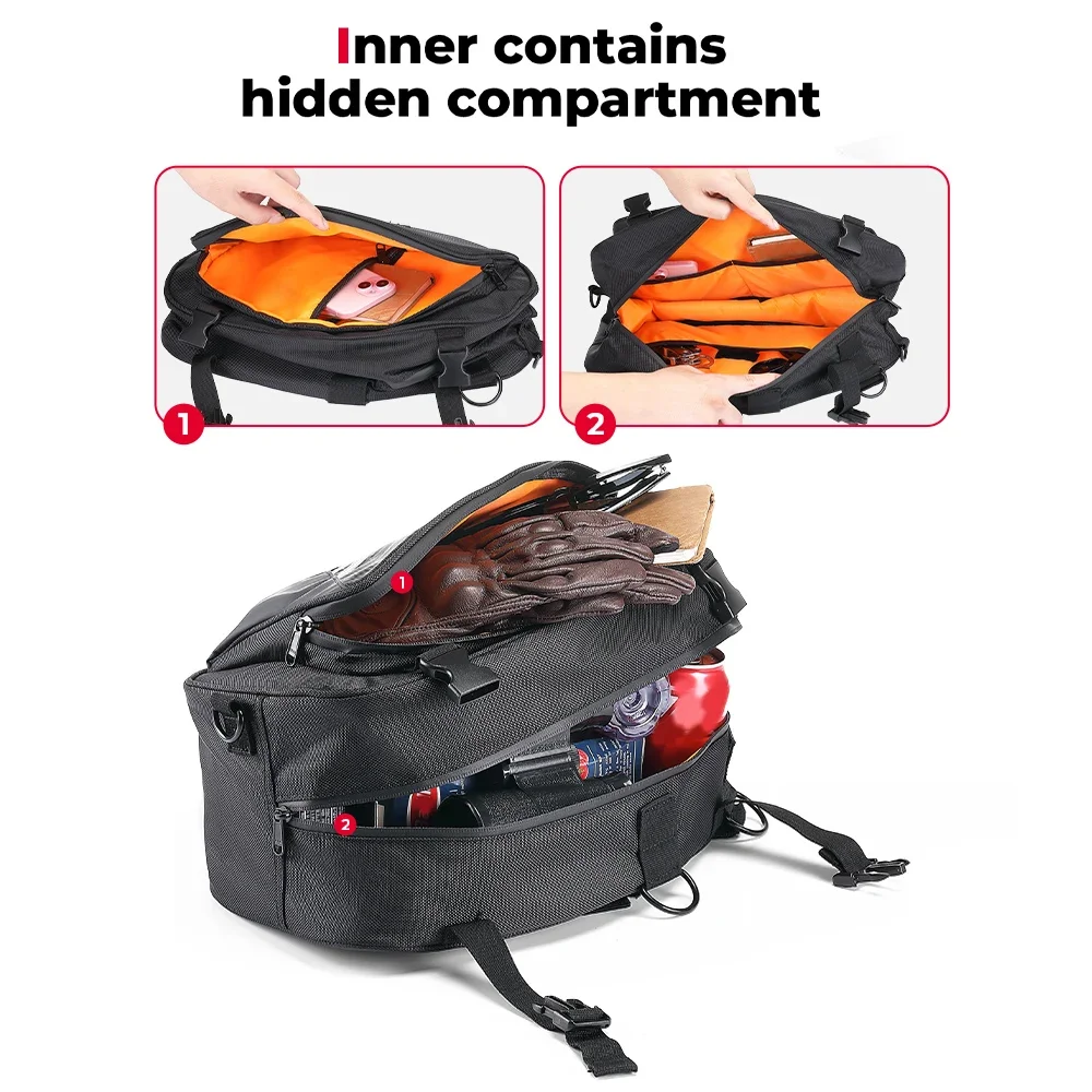 Tas Sadel Sepeda Motor dengan  - Mountain Biking In The Rain ulasan dan harga